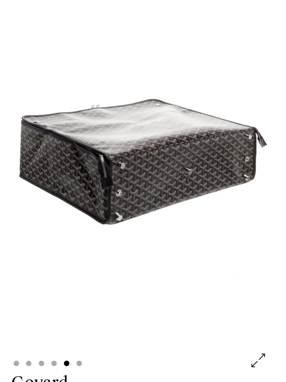 Goyard Brown & Black Caravelle 50 suitcase